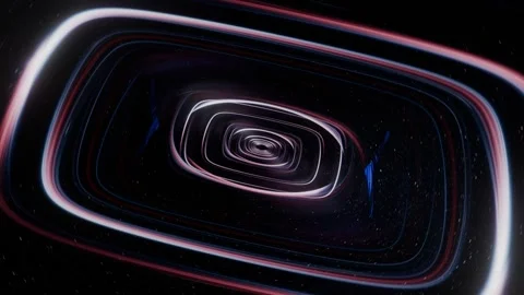 Futuristic 3d render, vj loop, technology teleport with lights reflections metal Vidéo 276239087