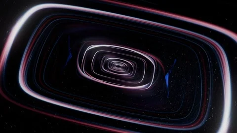 Futuristic 3d render, vj loop, technology teleport with lights reflections metal Vidéo 276439498