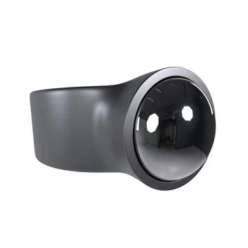 Futuristic 3D rendering of a sleek wearable device design Stock Photos
