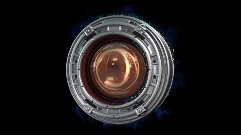 Futuristic 3D sci-fi quantum sphere design 04, with metallic panels, embedded Stock Footage 325335482