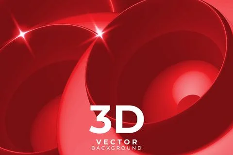 Futuristic 3d style circle gradient red color background イラスト素材