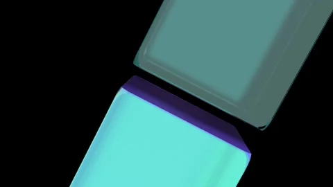 Futuristic 3D Technology Concept with Abstract Geometric Shapes and Digital Glow Видео 316400408