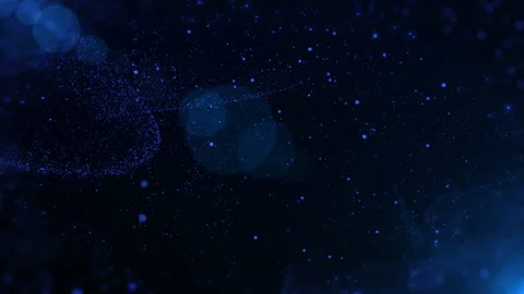 Futuristic 4K Loop Motion Background with Flowing Digital Blue Particle Wave Stock Footage 321758535