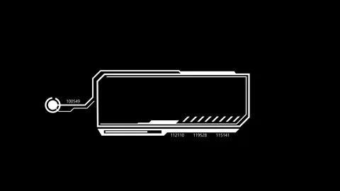 Futuristic 4K motion video element with high-tech dashboard interface, Stock Footage 315283580