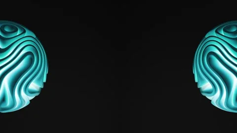 Futuristic 4K Tech Template with Glowing Blue Geometric Shapes and Copy Space. Stock Footage 315212264