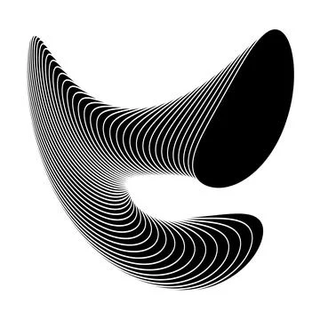 Futuristic abstract 3D geometric line shape for sci-fi cyber design. Vector イラスト素材