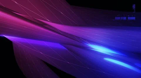  Futuristic abstract 3D illustration background with a purple gradient neo... Stock Photos