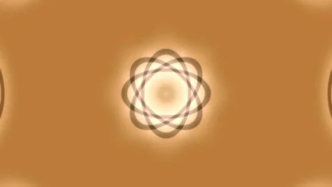 Futuristic abstract atom structure and energy ripple effect animation Stock Footage 336881190