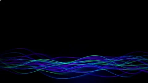 Futuristic Abstract Aurora Borealis Animation Loops Stock Footage 333181254