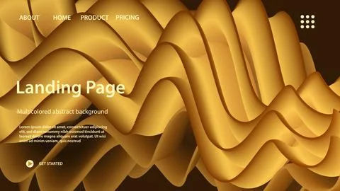 Futuristic abstract background. 3d illustration of liquid shape. Abstract Stock Illustration