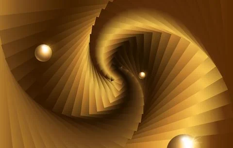 Futuristic abstract background. 3d illustration of liquid form. Abstract landing Stock Illustration
