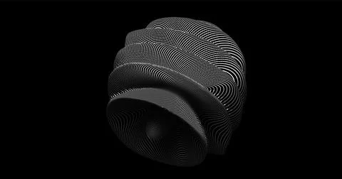 Futuristic Abstract Background. 3d Vector Illustration. Warp surface. Distort Illustrazione stock