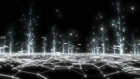 Futuristic Abstract Background Concept. Network Conveying Connectivity. Abstract Stock Footage 238089915