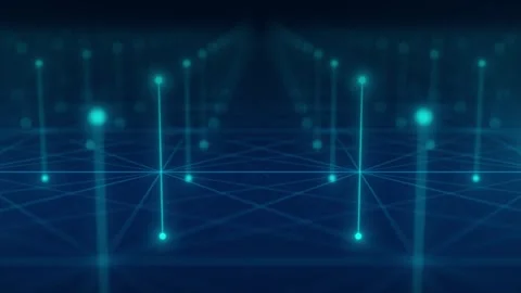 Futuristic Abstract Background Concept. Network Conveying Connectivity, Complex Stock Footage 242509094