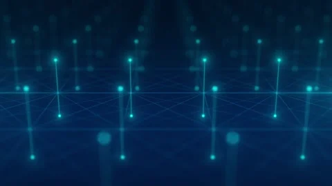 Futuristic Abstract Background Concept. Network Conveying Connectivity, Complex 스톡 동영상 242509111