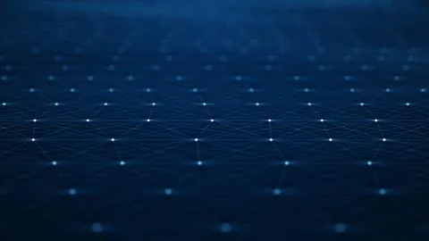 Futuristic Abstract Background Concept. Network Conveying Connectivity, Compl Illustrazione stock