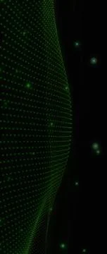 Futuristic Abstract Background: Dynamic Luminous Plexus Network of Intercon.. Stock Illustration
