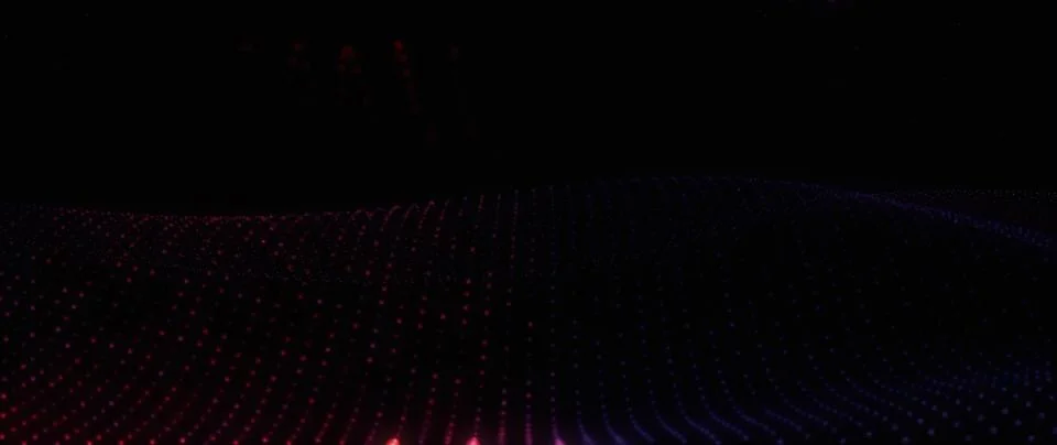 Futuristic Abstract Background: Dynamic Plexus of Glowing Interconnected Pa.. Stock Illustration