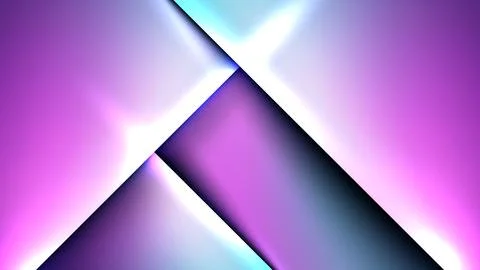Futuristic abstract background with geometric overlapping layers neon purpl.. Illustrazione stock