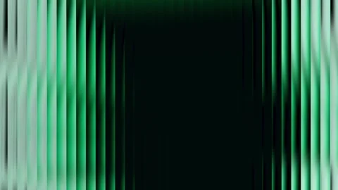Futuristic abstract background with glowing green vertical lines framing a centr Stock-Footage 317440503