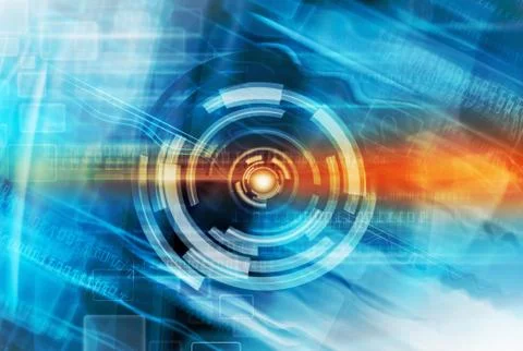 Futuristic Abstract Background Stock Illustration