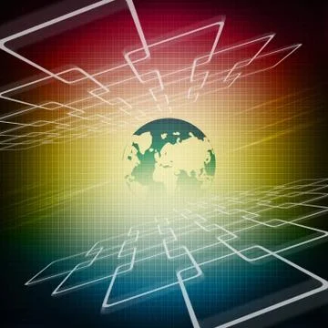 Futuristic Abstract Background Stock Illustration