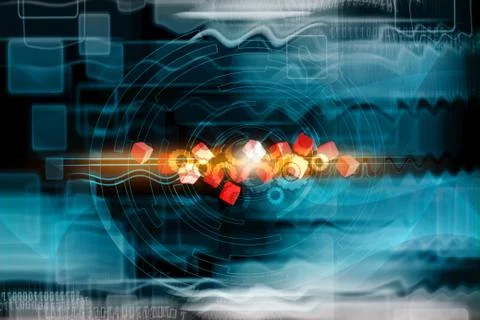 Futuristic Abstract Background Stock Illustration