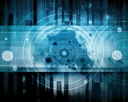 Futuristic Abstract  Background Stock Illustration