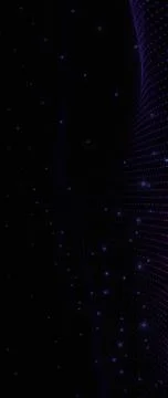 Futuristic Abstract Background: Interconnected Glowing Particles and Lines .. Fotos de archivo