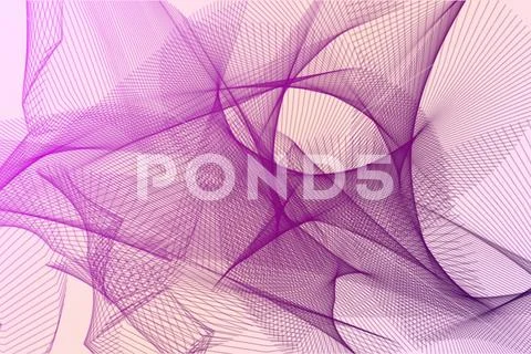 Futuristic Abstract Background With Interwoven Light Waves PSD Template