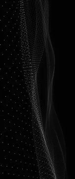 Futuristic Abstract Background: Luminous Plexus Network of Glowing Intercon.. Stock Illustration