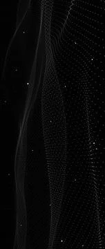 Futuristic Abstract Background: Luminous Plexus Network of Interconnected G.. Stock-Illustration