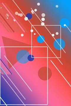 Futuristic abstract background with overlapping translucent rectangles, glo.. 库存插图
