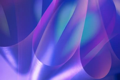 Futuristic abstract background. Pattern of rounded lines in blue tones Stock Photos