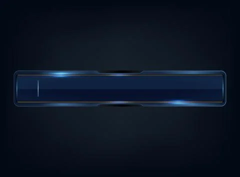 Futuristic abstract background sleek dark blue metallic banner interface lo.. Stockillustratie