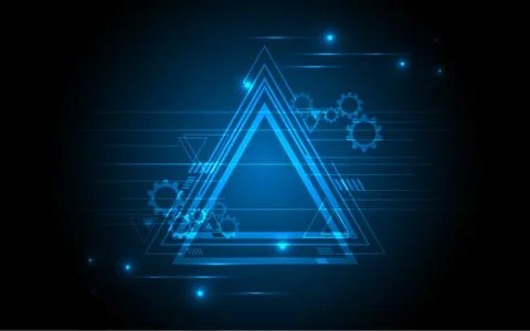 Futuristic abstract background trigonal geometric vector illustration Stock Illustration