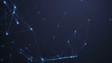 Futuristic abstract blue animation background technology Stockbeeldmateriaal 112190376