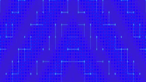 Futuristic abstract blue background with digital data grid and connecting t.. Stock Footage 336263787