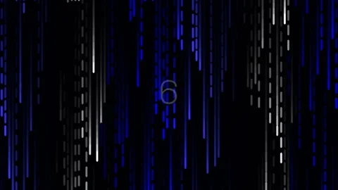 Futuristic abstract blue data flow streaks over black screen with glowing d.. Stock Footage 342205838
