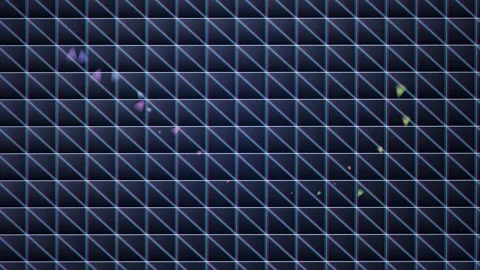 Futuristic Abstract Blue Data Grid Network Connection Visualization Technol.. Stock Footage 344248976