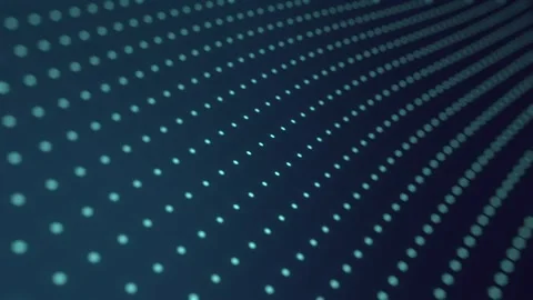 Futuristic Abstract Blue Dotted Wave Pattern in Digital Dimensions Backgrou.. Video stock 341926705