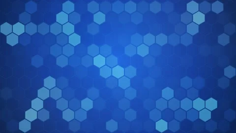 Futuristic abstract blue Hexagon pattern motion background. Stock Footage 130582056