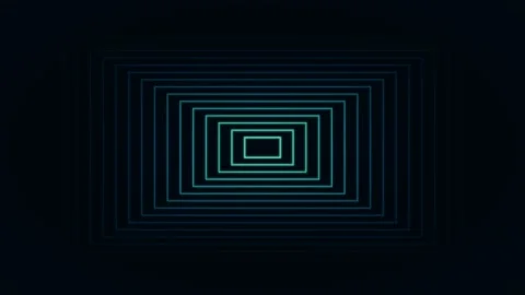 Futuristic abstract blue nested rhombus pattern glowing tech tunnel loop. Stock Footage 336837013
