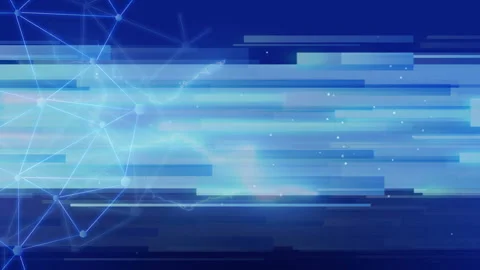 Futuristic abstract blue science virtual world moving background. Stock Footage 170610133