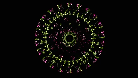 Futuristic abstract color circle Stock Footage 97170148