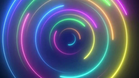 Futuristic abstract colorful vector background with Glowing electric bright.. Video stock 281399782