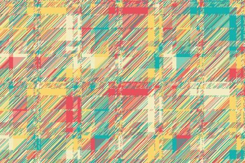 Futuristic abstract composition with smooth glitch transitions and square f.. Illustrazione stock