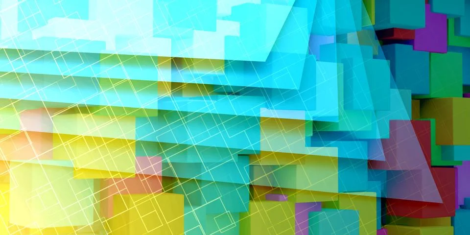 Futuristic Abstract Concept Stock Illustration