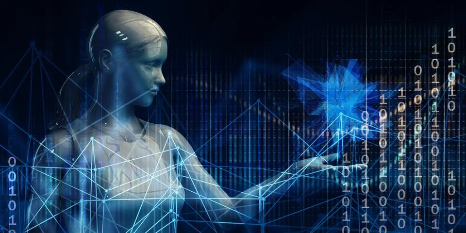 Futuristic Abstract Concept Illustrazione stock