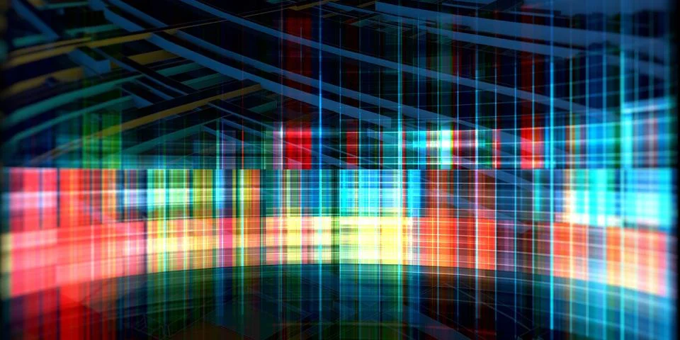 Futuristic Abstract Concept Stock Illustration